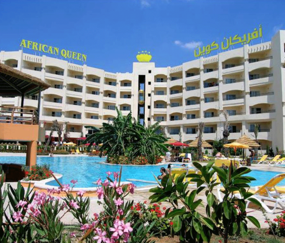 Freeoui African Queen Hammamet Un accès piscine , Toboggan