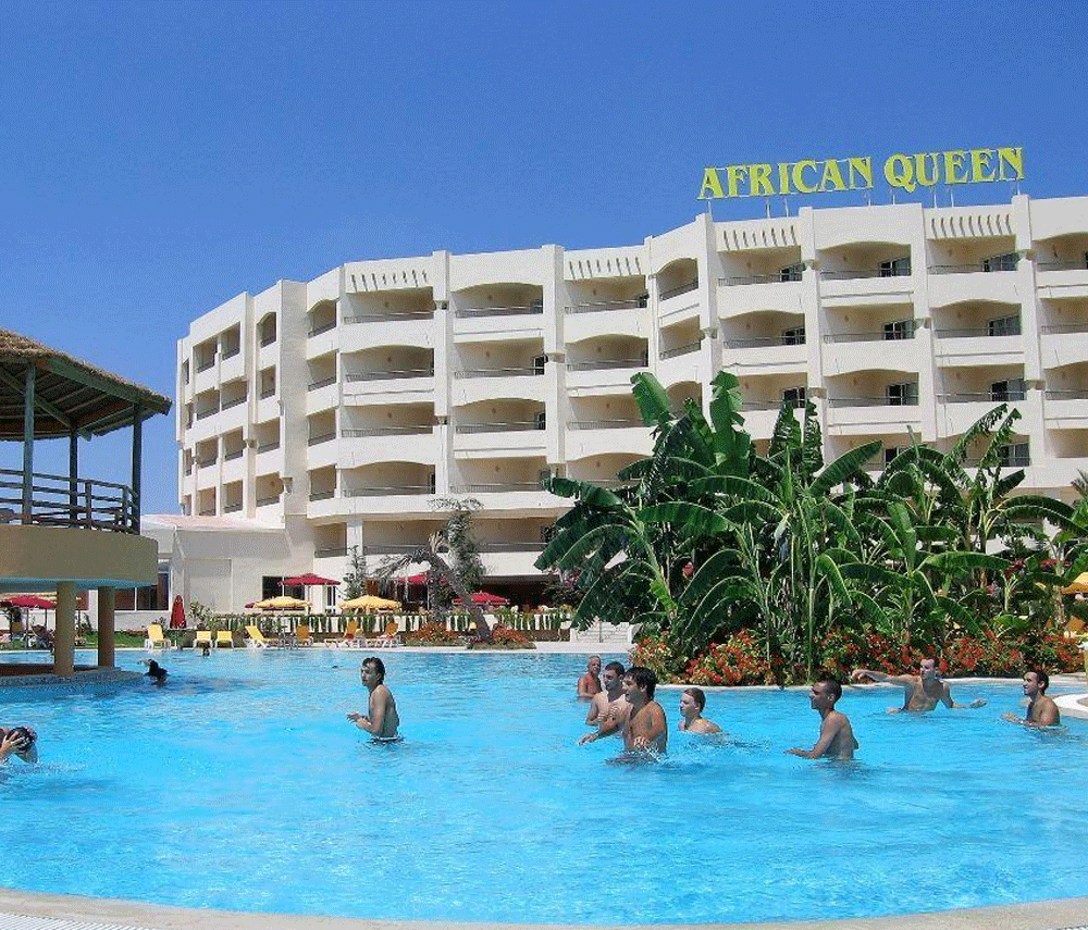 Freeoui African Queen Hammamet Un accès piscine , Toboggan